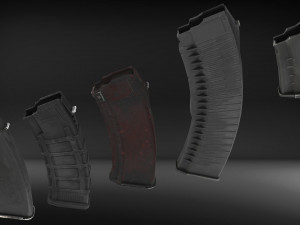 Complete set of aks 47 Modèle 3D
