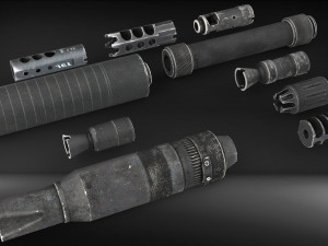 Complete set of aks 47 Modèle 3D