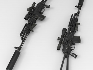 Complete set of aks 47 Modèle 3D