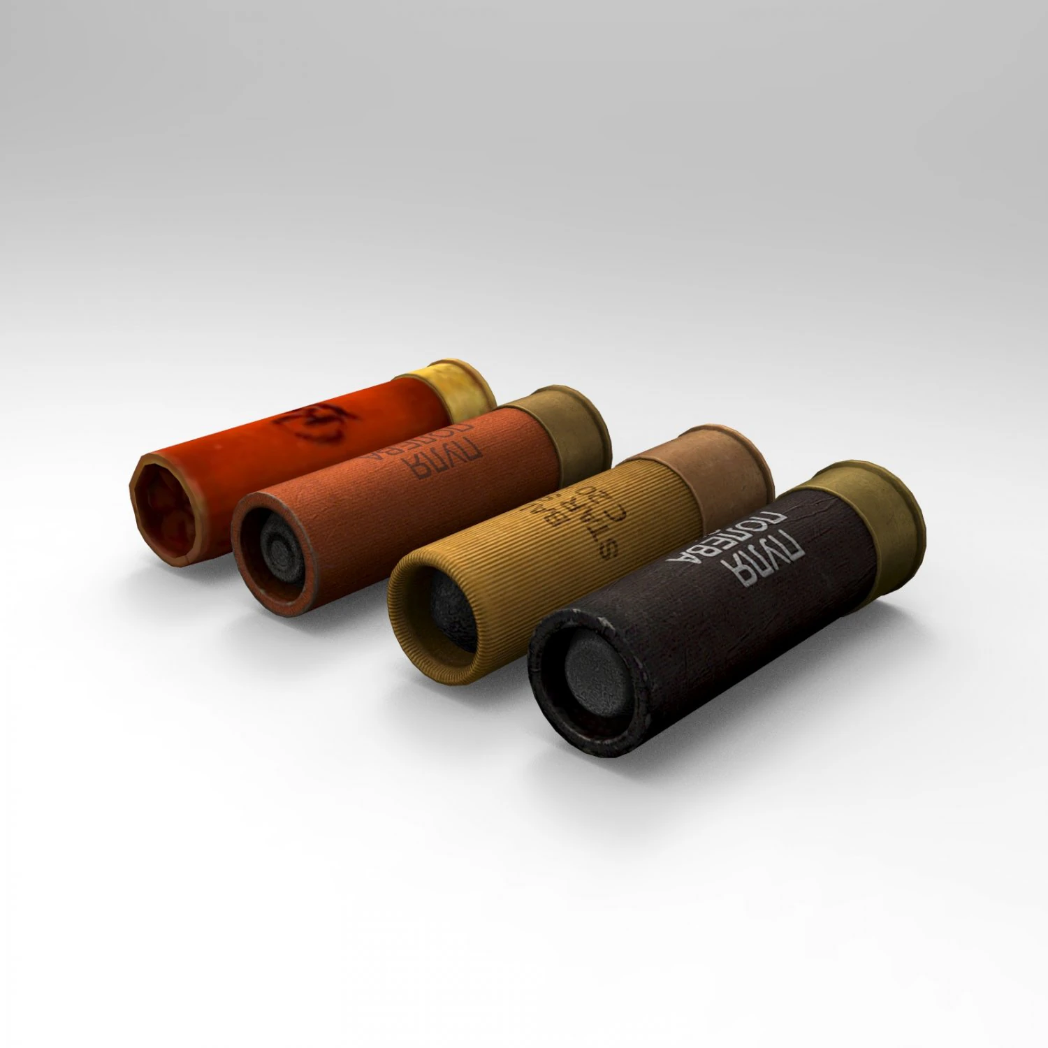 ammo 20x70 mm 3D Model .c4d .max .obj .3ds .fbx .stl .blend