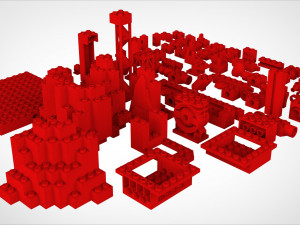 lego set for 3d printing 3D प्रिंट मॉडल