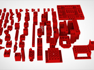 lego set for 3d printing 3D प्रिंट मॉडल