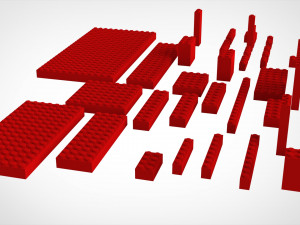 lego set for 3d printing 3D प्रिंट मॉडल