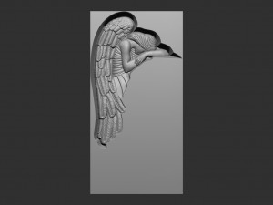 Bas-relief of the angel monument for the machine Modèles 3D en vedette