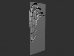 Bas-relief of the angel monument for the machine 3D Print Model
