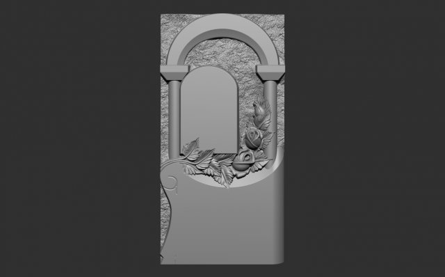 Bas-relief of the monument arch for the machine Model Cetak 3D .c4d .max .obj .3ds .fbx .stl .blend 