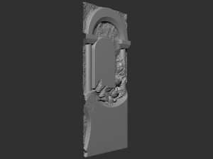 Bas-relief of the monument arch for the machine Model Cetak 3D
