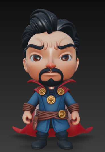 Doctor Strange 3D प्रिंट मॉडल .c4d .max .obj .3ds .fbx .stl .blend