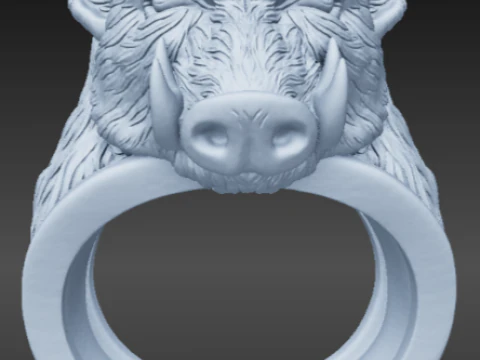 Ring pig 3D Print Model