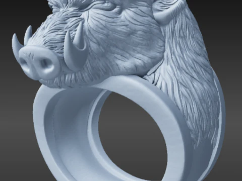 Ring pig 3D Print Model