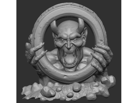 Demon ring 3D Print Model