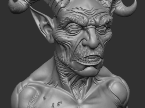 Demon 3Dプリントモデル