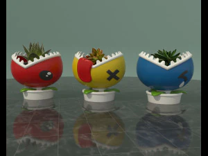 vaso de flores kawaii Modelo de Impressão 3D