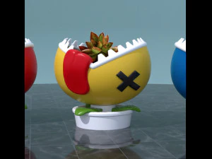 flower pot kawaii 3D Print Model
