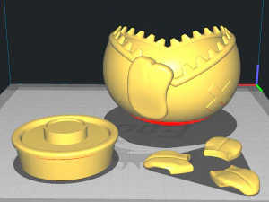 flower pot kawaii 3D Print Model