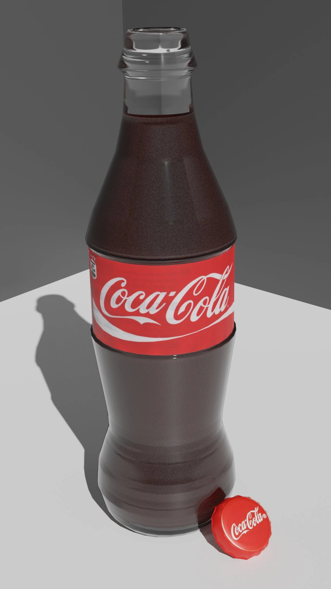 glass coca-cola 3D Model .c4d .max .obj .3ds .fbx .stl .blend