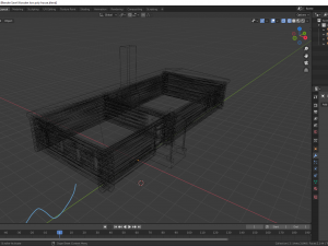 wooden low poly house for videogames 3D Модель