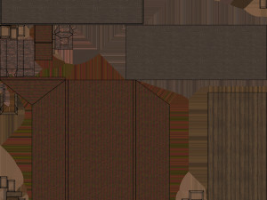 wooden low poly house for videogames 3D Модель