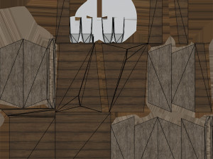 wooden low poly house for videogames 3D Модель