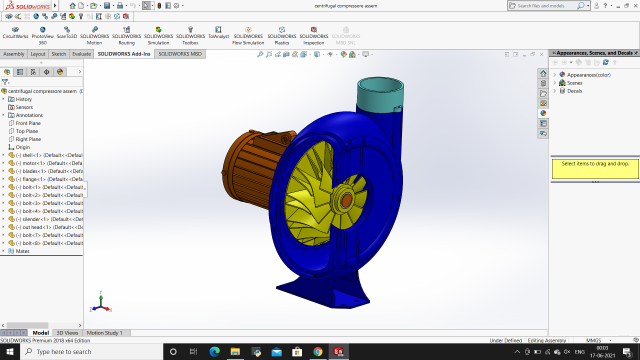 centrifugal compressor Model 3D .c4d .max .obj .3ds .fbx .stl .blend 