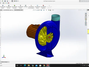 compressor centr&iacute;fugo Modelo 3D