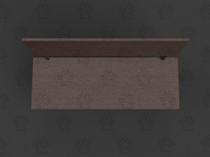 wooden bench 3D मॉडल