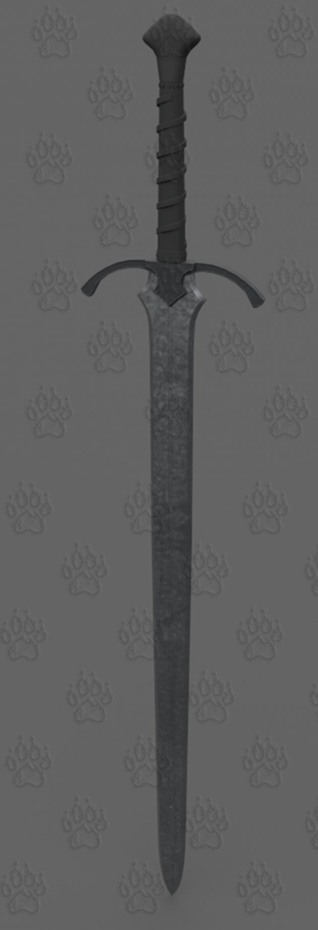 long sword Modelo 3D .c4d .max .obj .3ds .fbx .stl .blend 