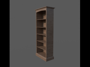 wooden bookcase Modelo 3D