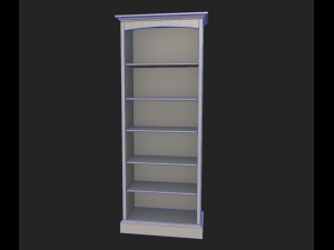 wooden bookcase Modelo 3D