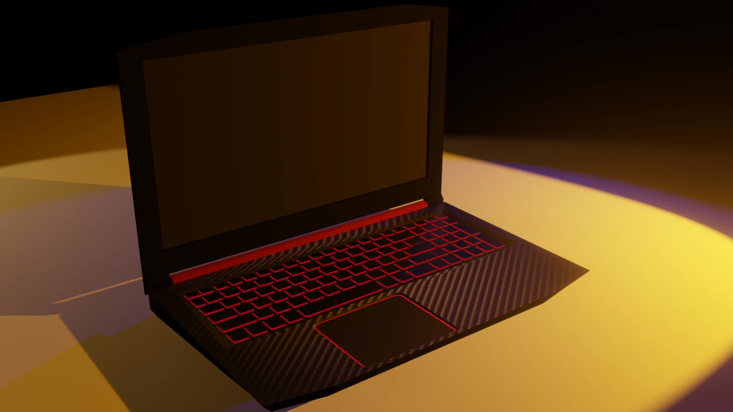 Acer nitro 5 laptop 3D Model .c4d .max .obj .3ds .fbx .stl .blend