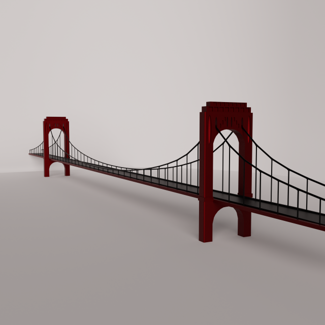 Bridge of the 21st century 3D 모델 .c4d .max .obj .3ds .fbx .stl .blend 