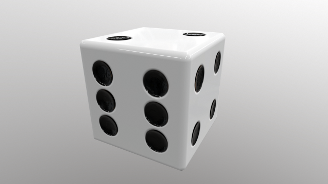 dice d6 game ready pbr 3D Model .c4d .max .obj .3ds .fbx .stl .blend 