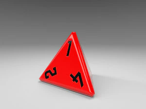 dados d4 jogo pronto pbr Modelo 3D