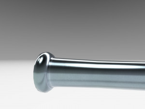baseball bat aluminum free low-poly Model 3D