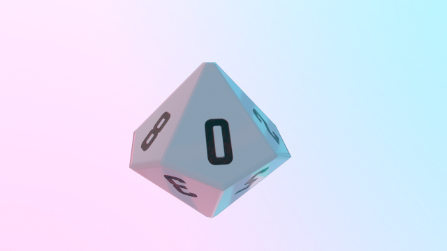 dice d10 game ready pbr 3D Model .c4d .max .obj .3ds .fbx .stl .blend 