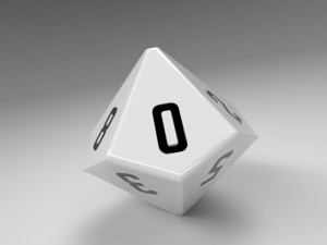 dice d10 game ready pbr 3D Model