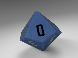 dice d10 game ready pbr 3D Model