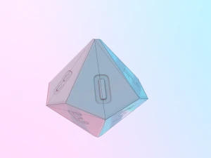 dice d10 game ready pbr 3D Модель