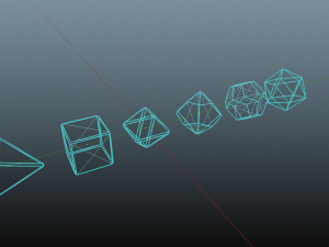 collection dice set for role-playing games - game ready pbr Model 3D