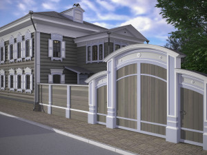 russian old wooden house Modelo 3D