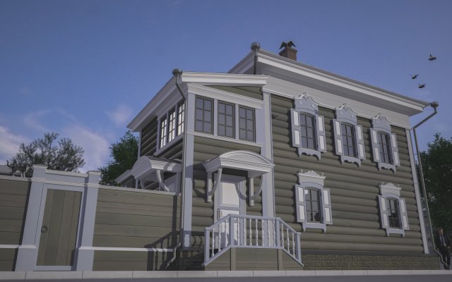 russian old wooden house Modelo 3D .c4d .max .obj .3ds .fbx .stl .blend
