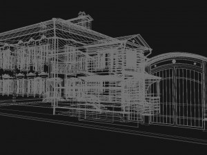 russian old wooden house Modelo 3D