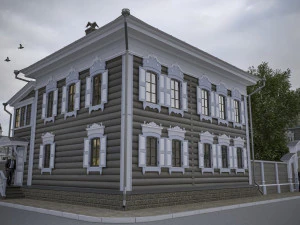 russian old wooden house 3D Model