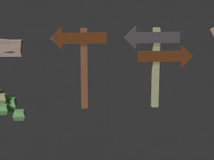 дорожні знаки 3D Модель