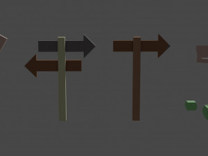road signs 3D Модель