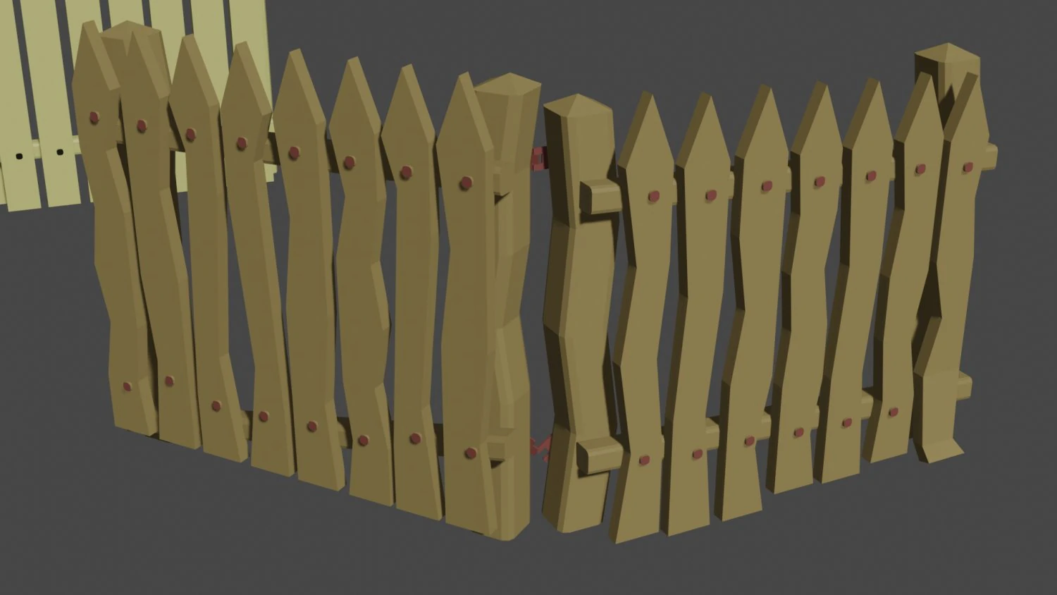 fence 3D Model .c4d .max .obj .3ds .fbx .stl .blend 