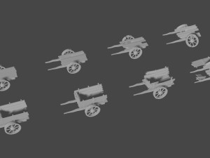 wooden hand wheelbarrow 3D Model