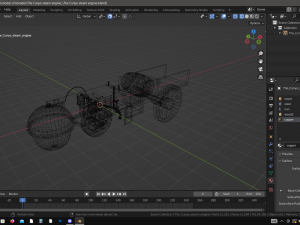 the cunho steam engine Modello 3D