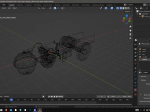 the cunho steam engine 3D Model