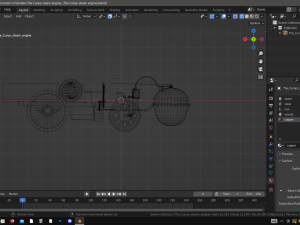 the cunho steam engine Modello 3D